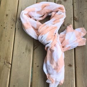 Orange Chevron Scarf
